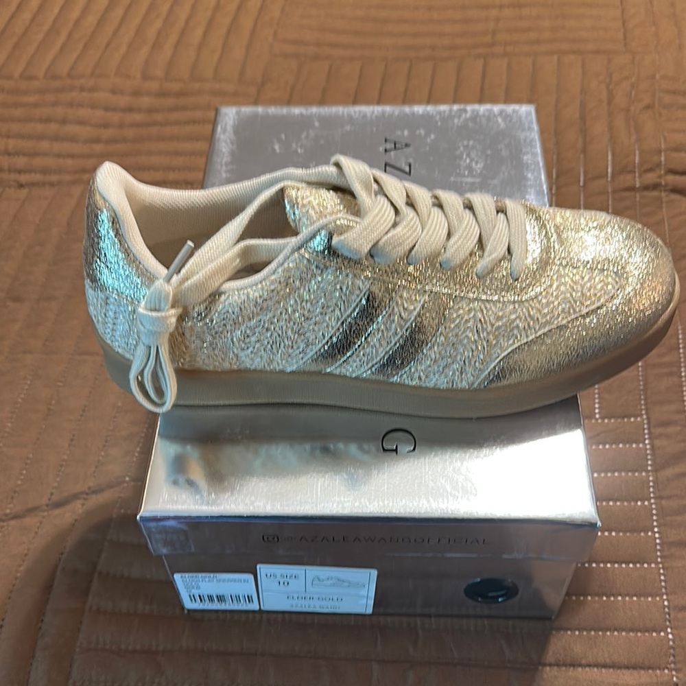 Azalea Wang Metallic Sneakers